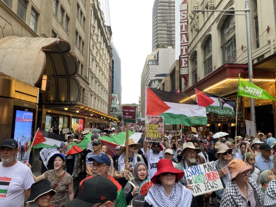 Thousands in Sydney protest in second nationwide march for Palestine